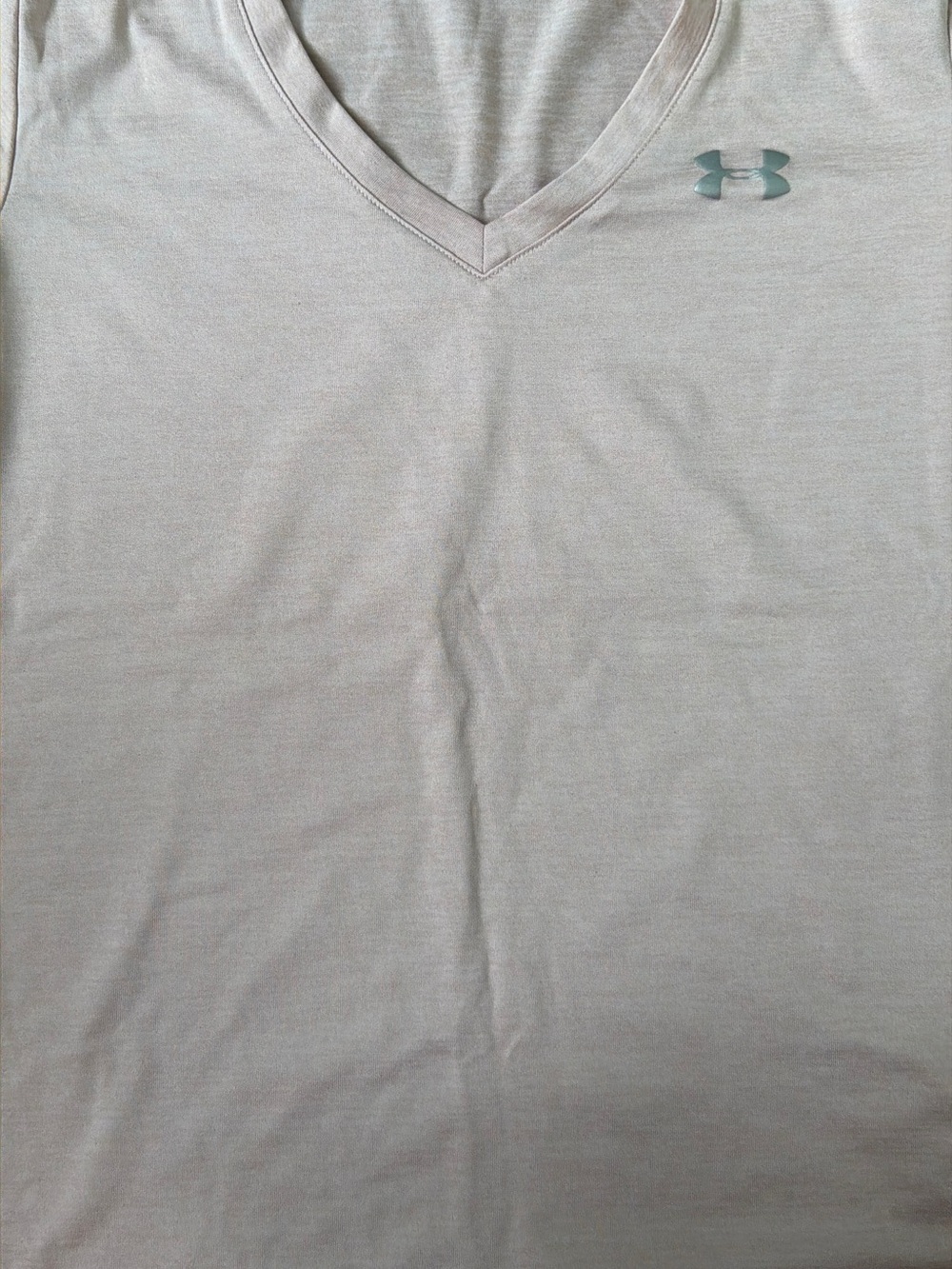 Under Armour Women's Short-Sleeve V-Neck Tee in Light pink